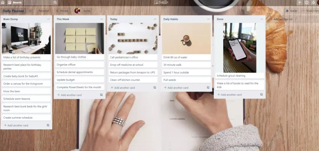 time management for working moms trello