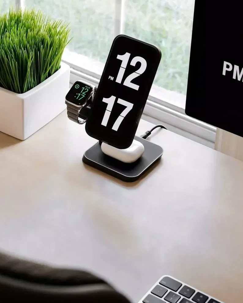 Charger Stand desk setup for moms