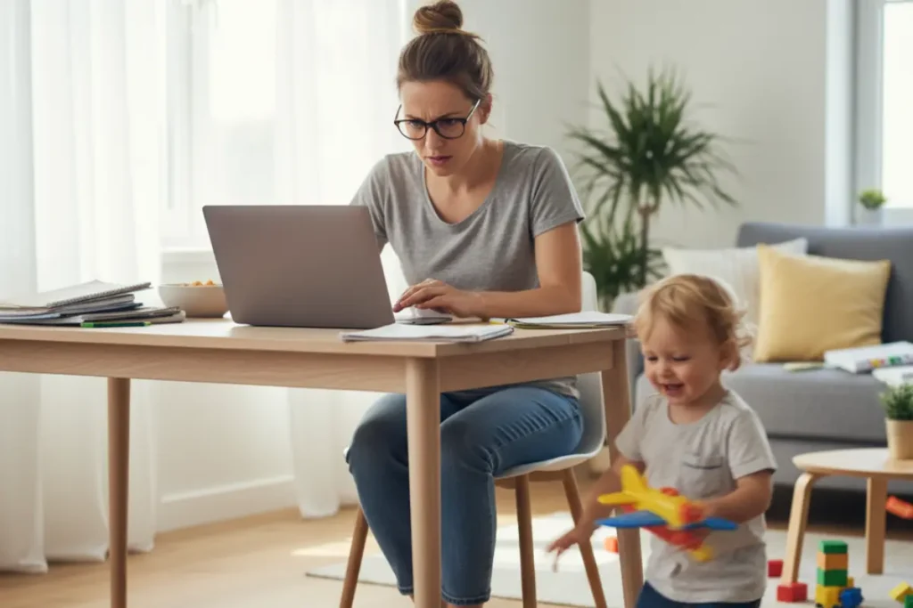 work from home with kids challenges